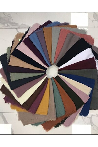 KONULGA Flamlı Eşarp Flamlı Yazma 5li Paket Hediyelik Dağıtmalık Keten Yazma ...