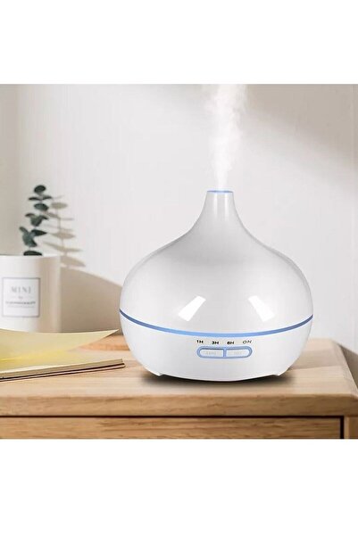 Mmctech Aroma Difüzörü Buhar Ultrasonik 7 Renk Işıklı Aromatik Oda Kokusu Hava Nemlendirici Buhar Makinası