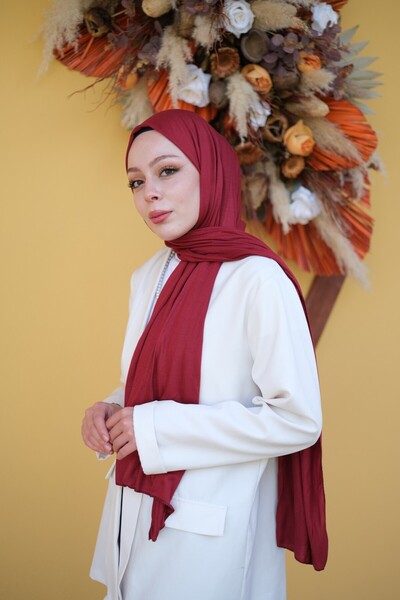 Penye Şal Koyu Bordo