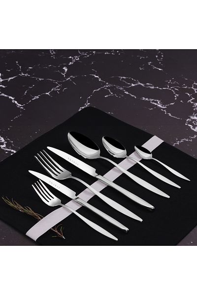 Serenk Milan Stainless Steel Cutlery Set 42 Pieces