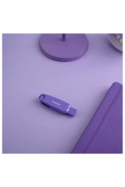 SanDisk Phone Drive 256Gb Android Compatible USB 3.2 Gen 1 Flash Memory Purple Opulence - Sdddc6-256G-G46Po