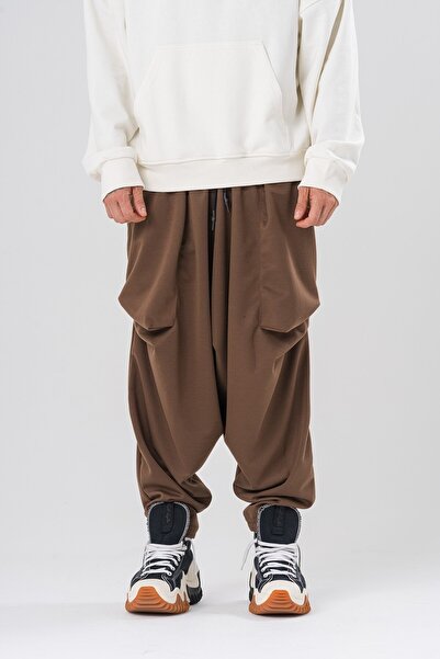 go gang own Street Pocket Detailed Pleated Loose Shalwar