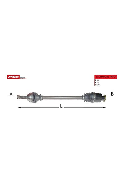 Genel Markalar AKS KOMPLE SOL RENAULT R9 R11 7701349359 MGA-70201