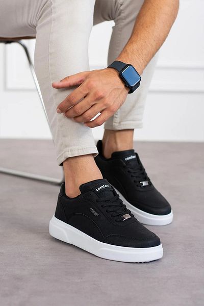 Zerenyus Pantofi albi pentru bărbați, cu șireturi, de înaltă calitate, pantofi sport casual pentru patru anotimpuri