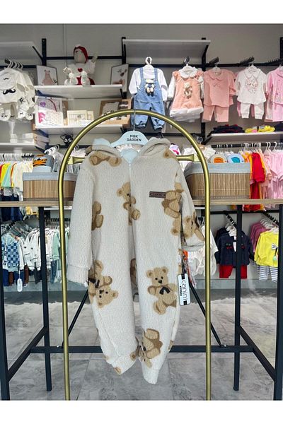 MBK GARDEN Baby & Kids Plush Teddy Bear Jumpsuit