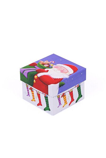 DECOBOX Yılbaşı Hediye Kutusu (10X10X8CM.)