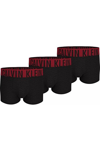 Calvin Klein Erkek Siyah 3'lü Boxer Trunk 000NB3608A