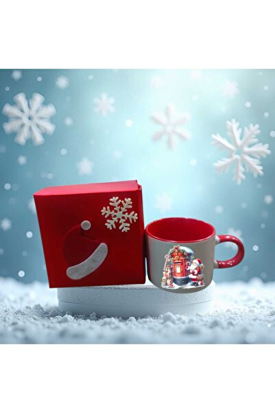 LADİJİTAL BASKI ÇÖZÜMLERİ Renkli Hediye Kutusunda Yeni yıl Kupaları