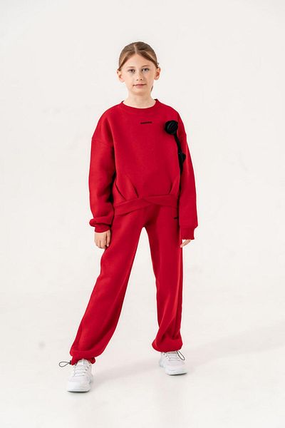 GİYİCEM Girl's Floral Tracksuit Set