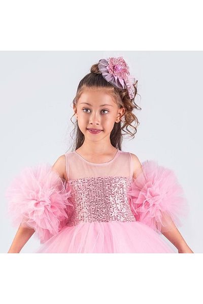 Mnk Baby&Kids Αξεσουάρ μανίκι και κλιπ μαλλιών PINK Pompom - M00666