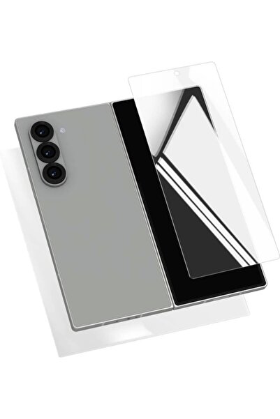 Lopard Samsung Galaxy Z Fold 6 Ekran Koruyucu Micro Temperli Kırılmaz Cam Kısa Ince Esnek Nano