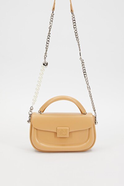 Levidor Coffee Color Pearl Strap Shoulder Bag - 930234