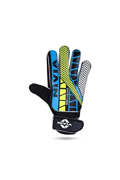 Nivia Carbonite Web Goalkeeper Gloves |multicolour, L| With Grip For Football & Soccer Goalkeeping