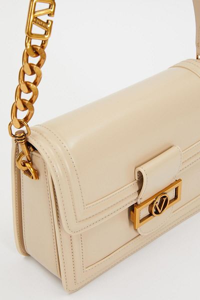 Levidor 930240   Model Chain Strap Cream Shoulder Bag