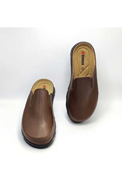 DR KLOMPA Чоловічі капці MS1042 Коричневі Fanetta Ортопедичні капці