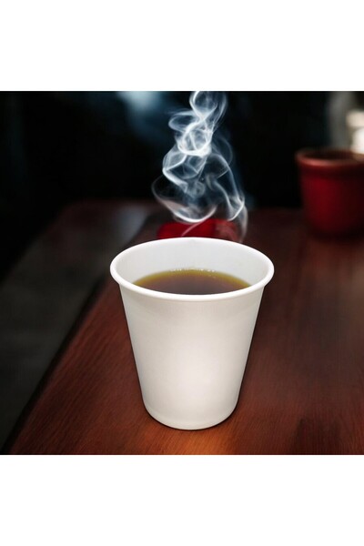 Red Ambalaj Baskısız 7oz Karton Bardak