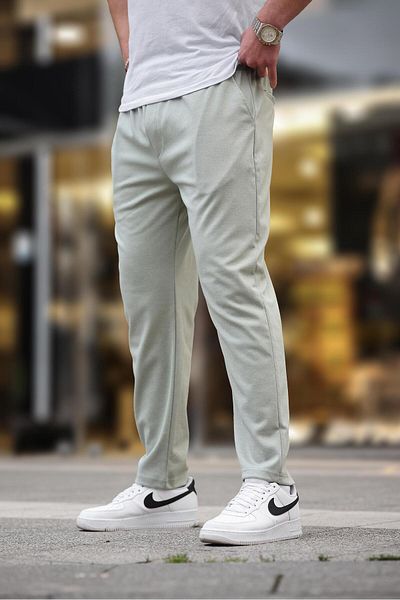 Madmext Grüne Herrenhose mit geradem Bein E6556