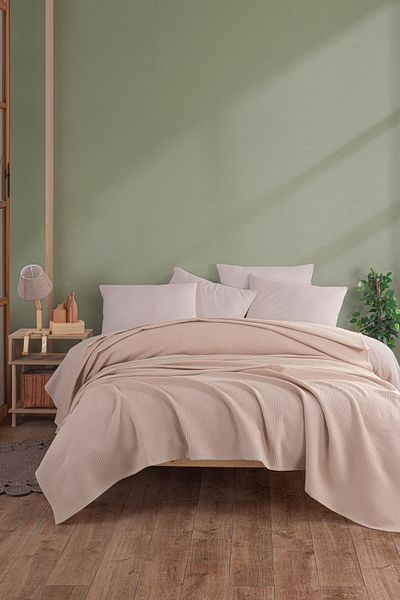 Eponj Home Κάλυμμα MegaKing Battal - Ecocel Pike 260x230cm Σκούρο Μπεζ Karde