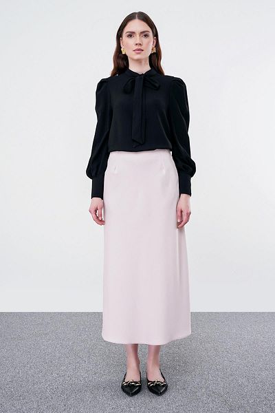 Zühre ETK-0153 Fusta creion de culoare piatră model