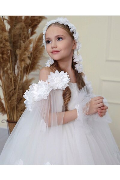 By Feyza Kids Collection Byfeyza Collection Κομψό Σχέδιο Βραδινό Φόρεμα Επιστροφής στο σπίτι