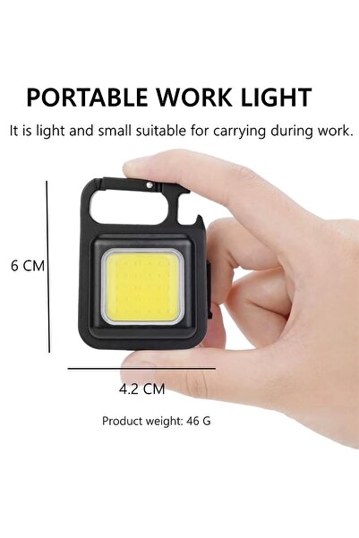 Svein Premium Mini LED Anahtarlık 1000 Lümen El Feneri Usb Şarjlı Taşınabilir...