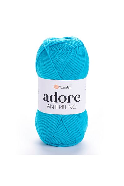 Yarnart Adore - Πλεκτό Χέρι Αντιπηκτικό Σχοινί Τιρκουάζ-343