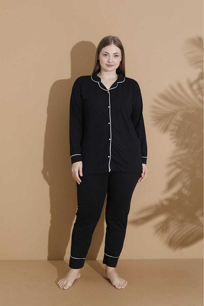 LİLA İÇ GİYİM Oversized Button? Pajama Set