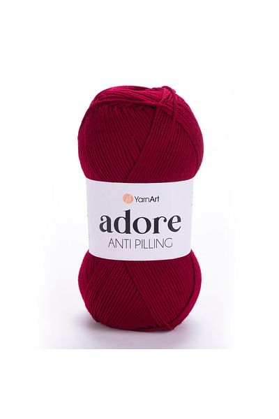 Yarnart Adore - Anti-pilling Hand Knitting Thread Dark Red-353