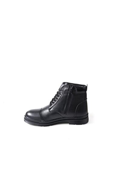 Papuçcity Bzky 3808 Чоловічі гумові черевики з хутром та натуральною шкірою