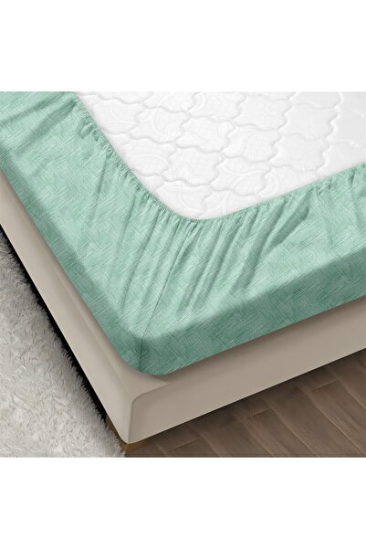 Evim Always Turquoise Cotton Fitted Sheet Set Single 100X200+35Cm 50X70Cm 1X Pillowcases