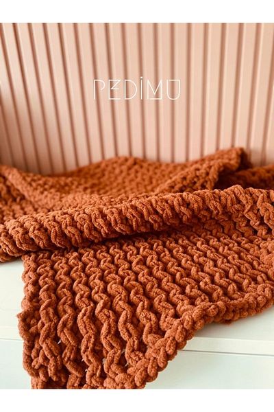 Pedimu Welsoft Soft Puffy Baby Blanket - 85X85 cm Tile