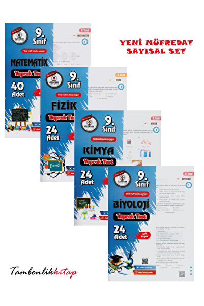 ÖZDEBİR YAYINEVİ Özdebir 9.sınıf Matematik-fizik-kimya-biyoloji Yaprak Test S...