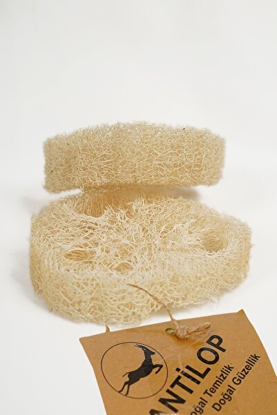 Antilop Natural Pumpkin Fiber Oval (2) Two Pieces (Dishwashing Sink Cleaning Hygienic)