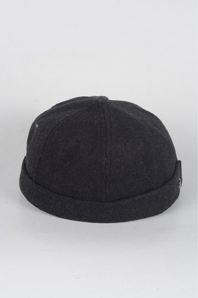 mercantoptan Unisex 100% Wool Solid Color Wool Beret Winter Docker Hat