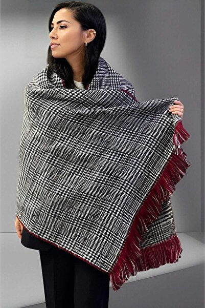 Trenderrs Γυναικείο φουλάρι ώμου διπλής όψης μονόχρωμο με απαλή υφή (70cm x 180cm)