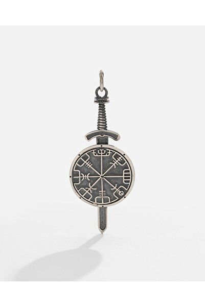 MEKS JEWELS Gümüş Viking Pusulası Kolye