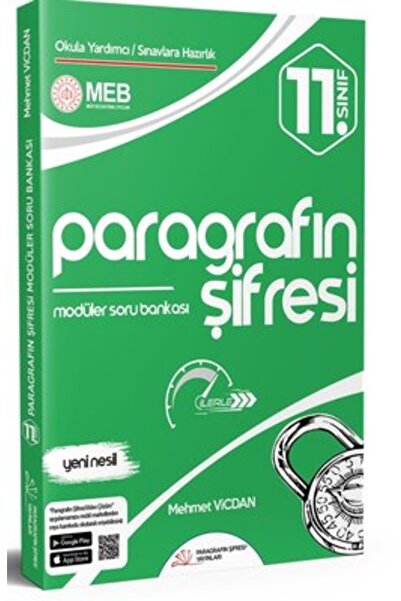 3D Yayınları Paragrafın Şifresi 11. Sınıf Modüler Soru Bankası