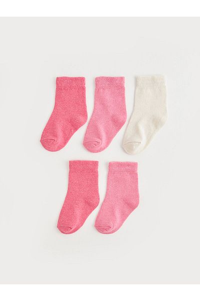LC Waikiki Lcw Basic Baby Girl Socks 5-Piece