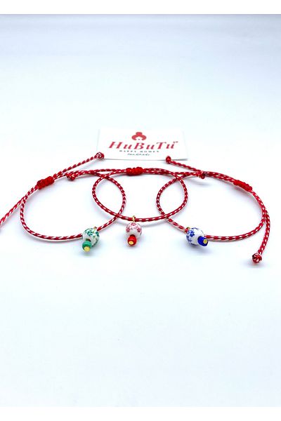 Concept HuBuTU 3 Pieces Gift Christmas Card Gelatin Martenish Martenish Wish Bracelet Set