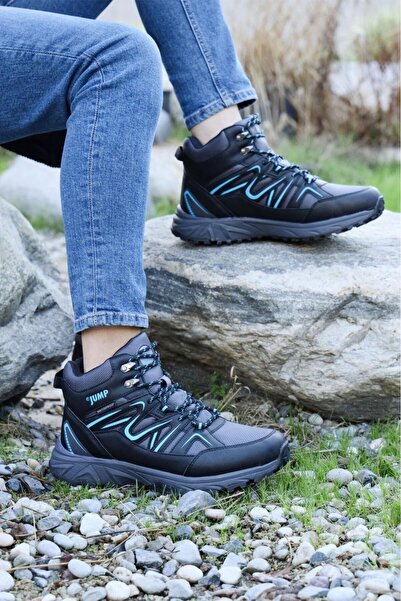 Jump 28682 Erkek Siyah/Gri/Mavi Waterproof Bot
