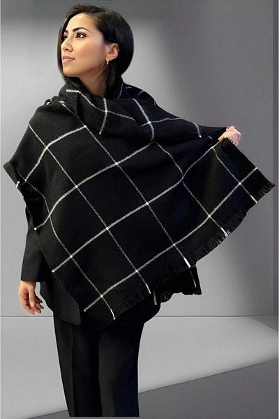 Trenderrs Women's Thin Striped Soft Textured Shoulder Shawl Scarf (70cm X 180cm)