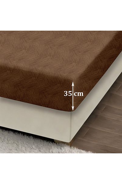 Evim Always Light Καφέ Βαμβακερό Σετ Σεντόνια Μονό 100x200+35cm 50x70cm 1x Μαξιλαροθήκη