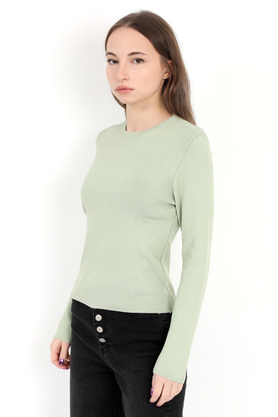 GİYSA Γυναικείο Πράσινο 100% Πολυαμίδιο εύκαμπτο πλεκτό σώμα με λαιμόκοψη - 2002