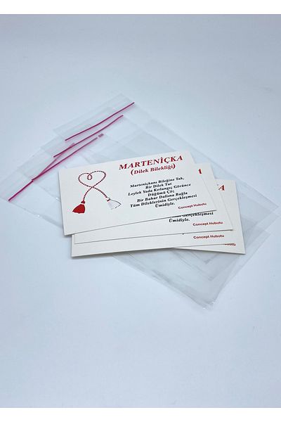 Concept HuBuTU 6 Pieces (3*2 Pieces Set) Gift Christmas Card Gelatin Martenish Martenish Wish Bracelet Set