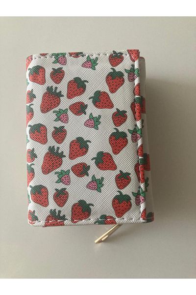 RSTM Women's Medium Wallet with Strawberry Print