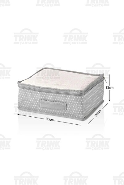 Trink Çanta 6'lı Valiz Ve Bavul Düzenleyici Set * Fileli - Puantiyeli * Trink-vlzdzlnyc-1060