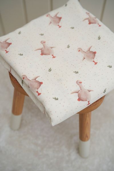 Tuğba Kuğu Muslin Fabric - Παπούτσια με στάμπα Spring Ducks