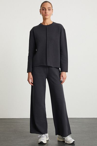 GRIMELANGE SHALINI Damen-Jogginghose in Anthrazit mit Gummizug in der Taille