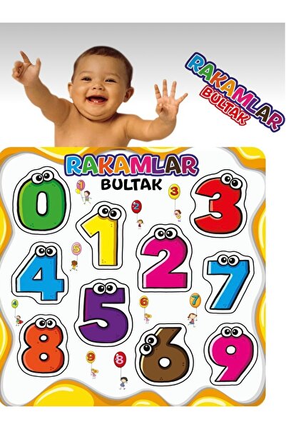 DR.HEBACARE Eğitici Bul-Tak Puzzle Çocuk Bebek Zeka Geliştirici Oyuncak Rakamlar