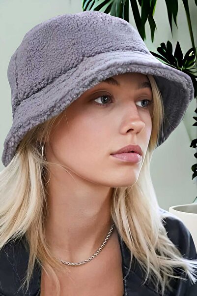 Uniquetrenders Ženski teddy Pliš šešir sa širokim obodom